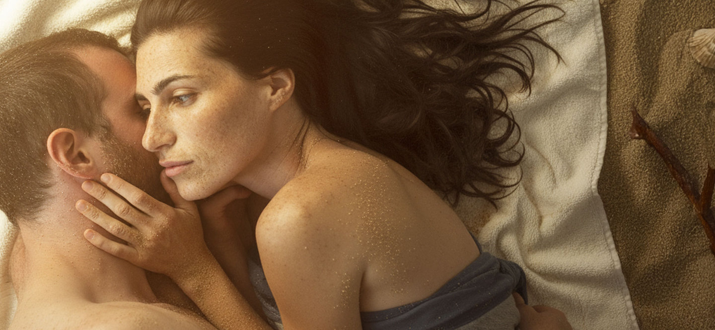 Kobieta i mężczyzna w łóżku